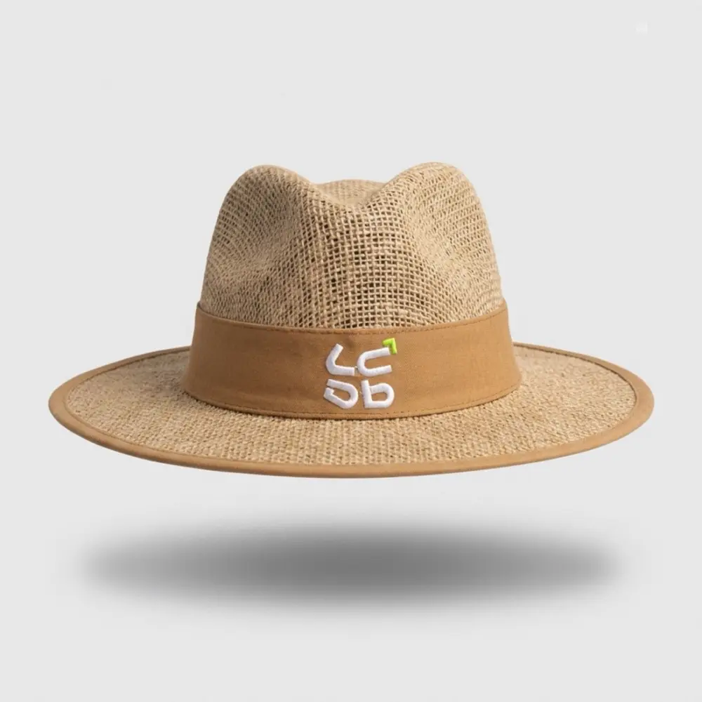 Chapéu de juta personalizado sustentável