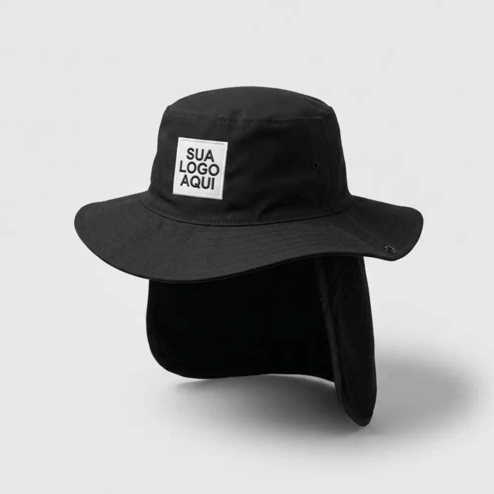 Chapéu de pano com proteção solar personalizado