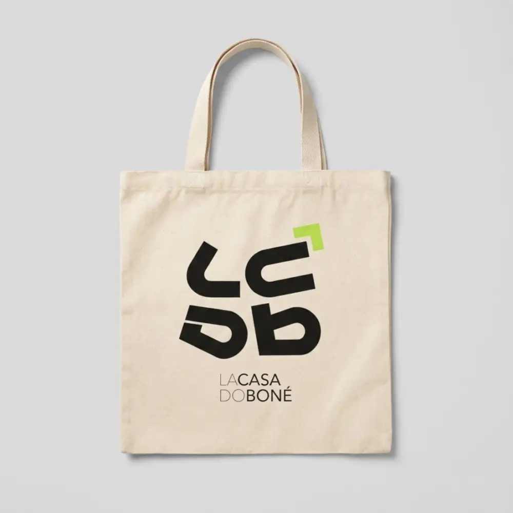 Ecobag personalizada em algodão cru para marca e brinde